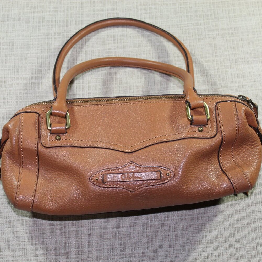 Vintage Cole Haan Caramel Brown Pebble Leather Shoulder Bag Purse - LIKE NEW